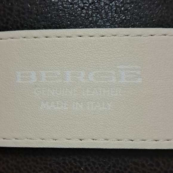Berge Light Blue Animal Print Leather Belt with Silver Buckle Size L Wide main image 3